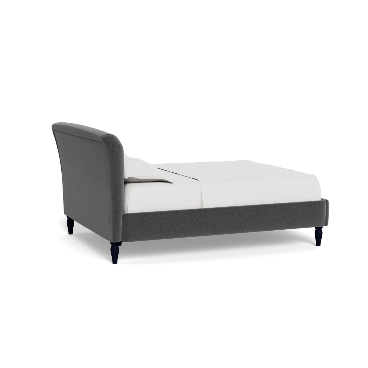 Heal's Darcey Bed Super King Melton Wool Granite Tinted Ash Feet - Heal's UK Bedroom Furniture – image 4
