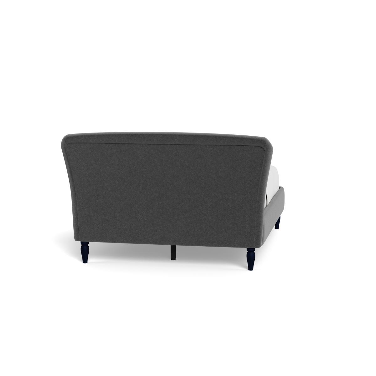 Heal's Darcey Bed Super King Melton Wool Granite Tinted Ash Feet - Heal's UK Bedroom Furniture – image 5