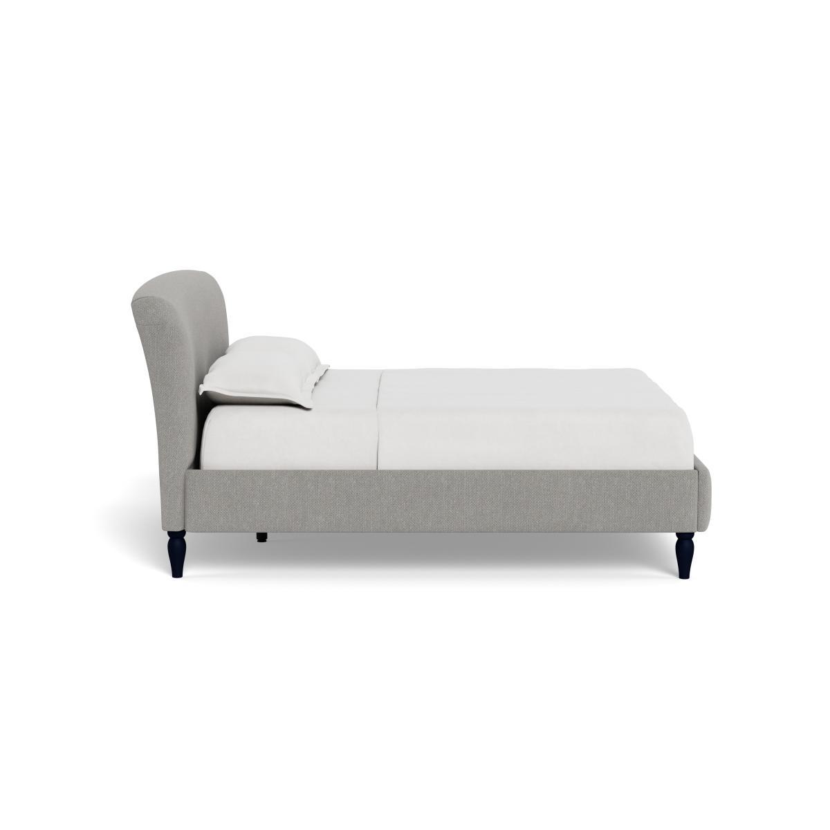 Heal's Darcey Bed Double Texture Pale Grey Tinted Ash Feet - Heal's UK Bedroom Furniture – image 3