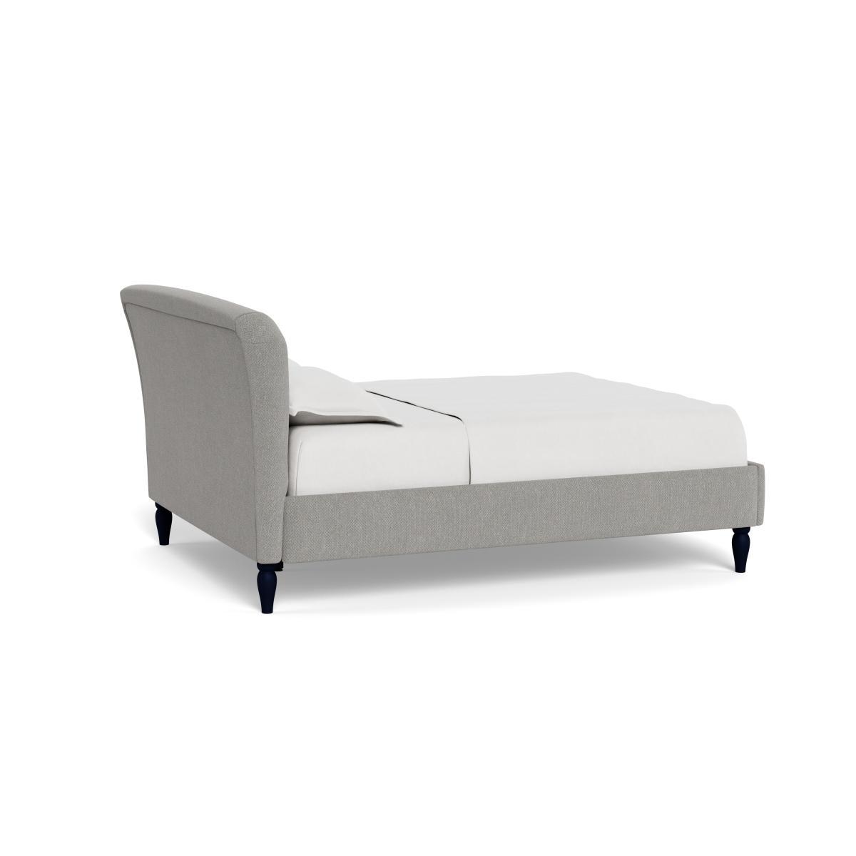 Heal's Darcey Bed Double Texture Pale Grey Tinted Ash Feet - Heal's UK Bedroom Furniture – image 4