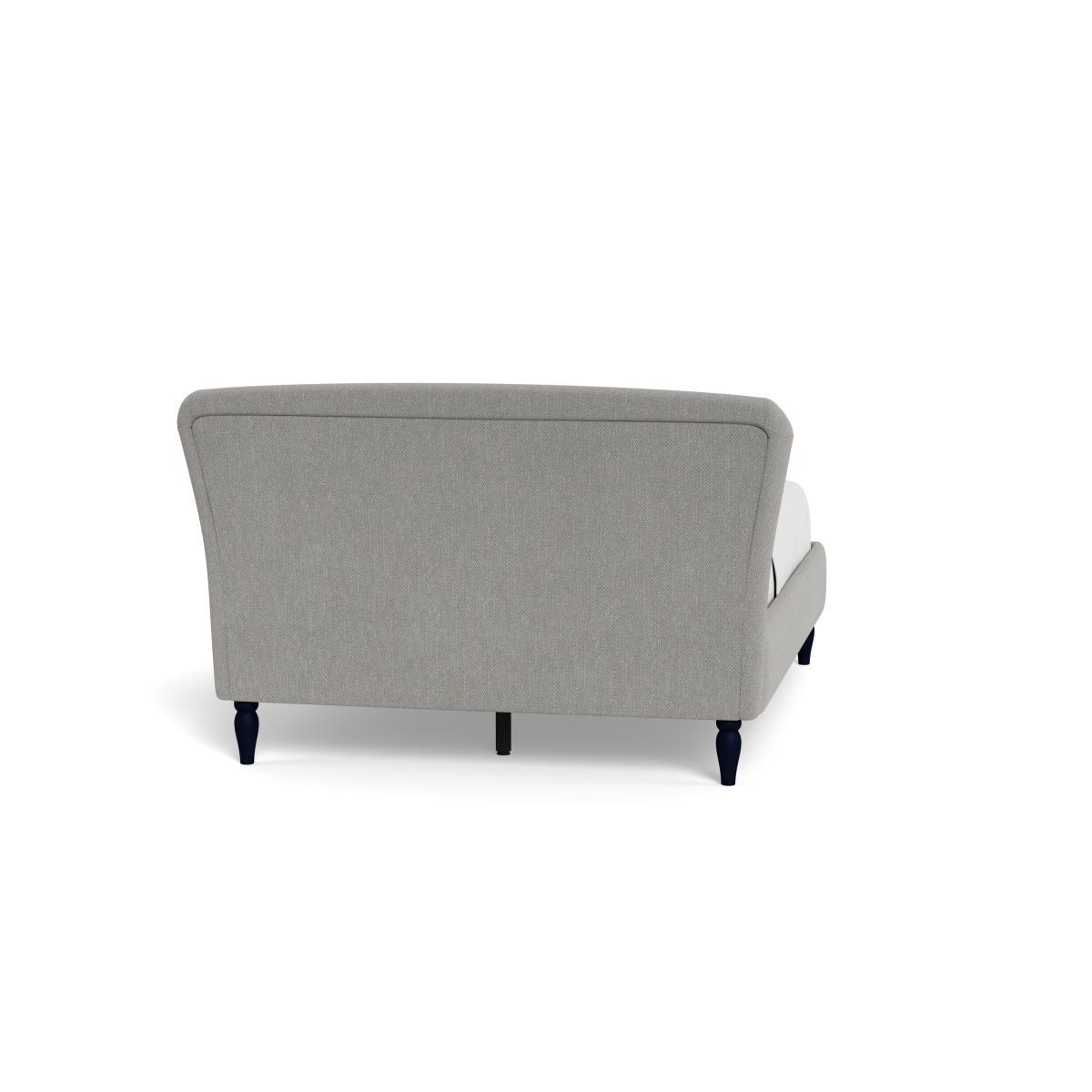Heal's Darcey Bed Double Texture Pale Grey Tinted Ash Feet - Heal's UK Bedroom Furniture – image 5