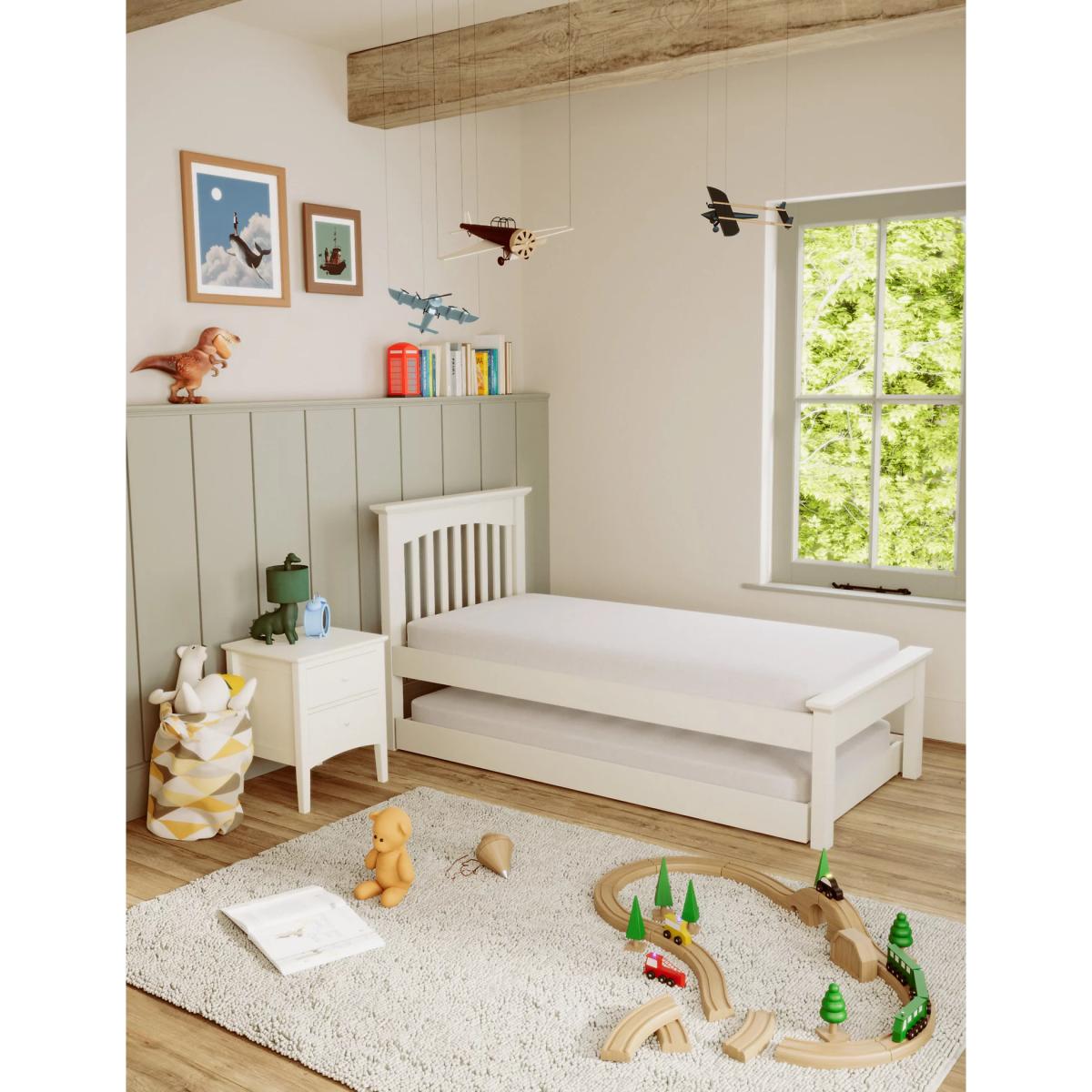 M&S Hastings Bed with Trundle - Soft White, Soft White – image 3