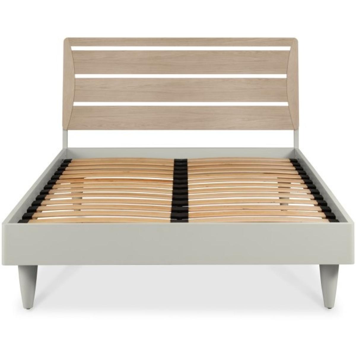 Delta Scandi Oak and Soft Grey Slatted Bedstead - 150cm King – image 4