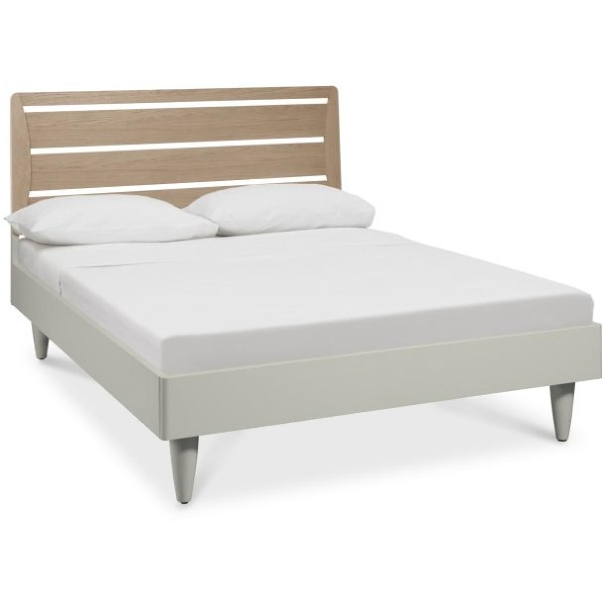 Delta Scandi Oak and Soft Grey Slatted Bedstead - 150cm King – image 5