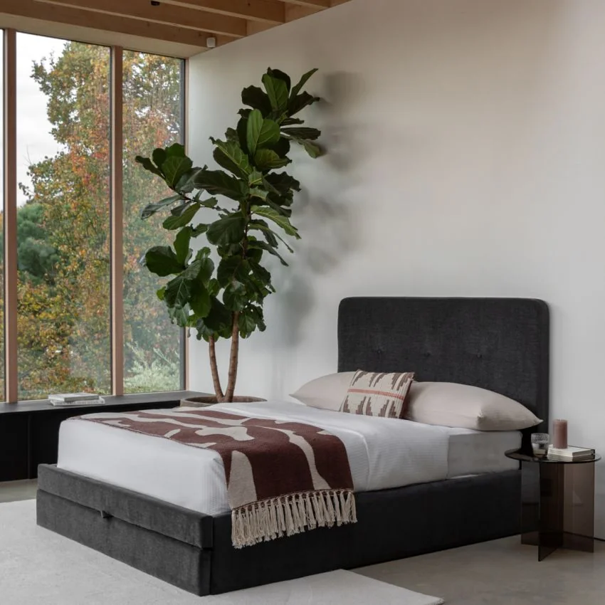 Snoozer King 2 Drawer Bedstead in Black Velvet – image 2