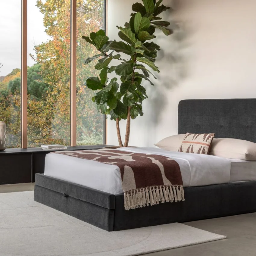 Snoozer King 2 Drawer Bedstead in Black Velvet – image 3