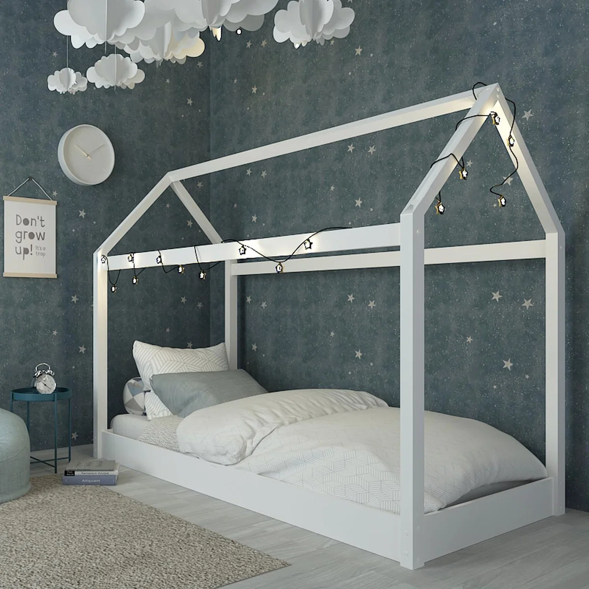 Hickory Contemporary House Bed - Black – image 3