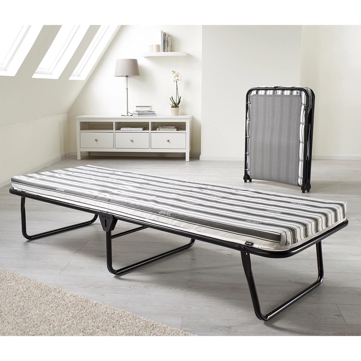 Jay-Be Single Value Folding Bed Frame with E-Fibre Mattress - Black – image 5