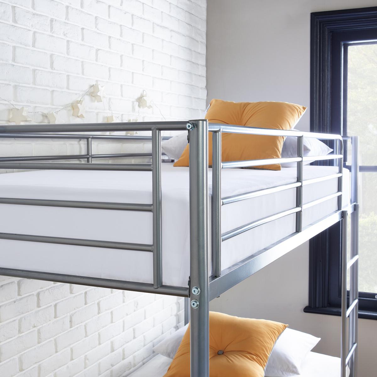 Double Bunk Beds Twin Sleeper Single Bunk - Grey – image 3