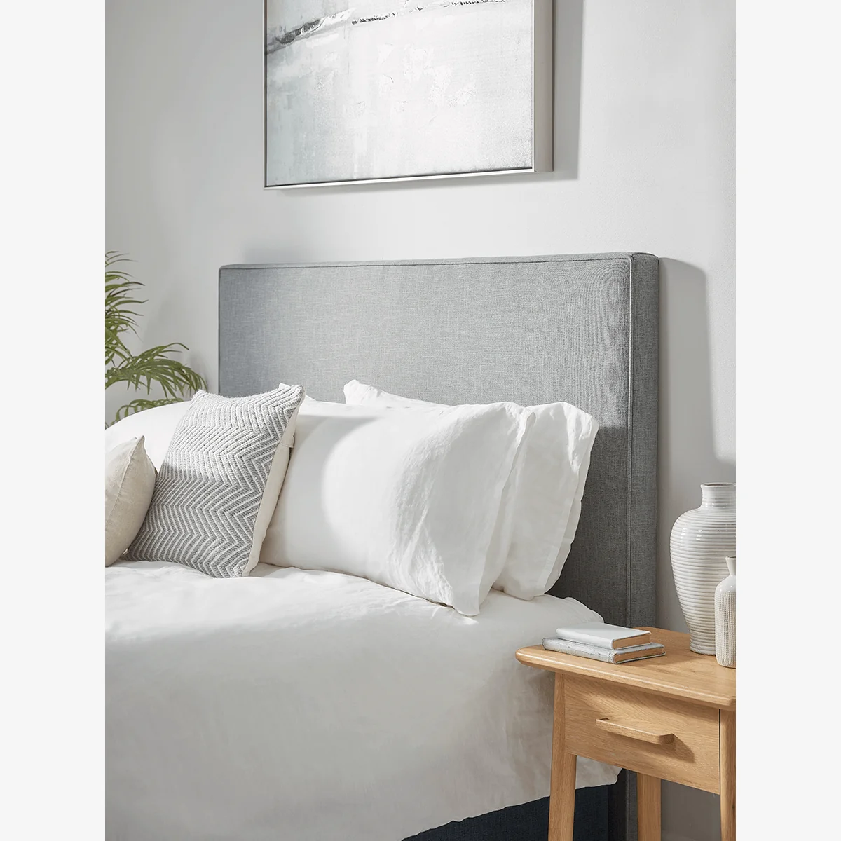 NEW The Scandi Headboard - Grey Kingsize – image 1
