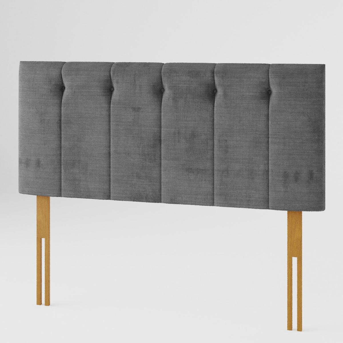 Hepburn Firenze Velour Headboard Charcoal – image 2