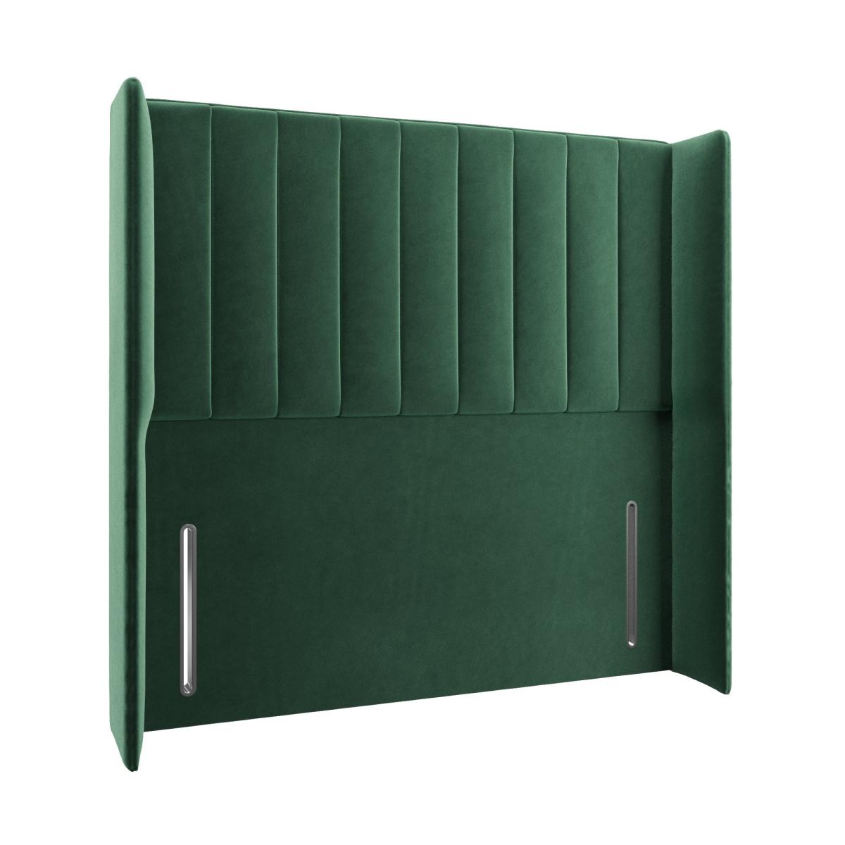 Velvet Wing Stripe Headboard Green – image 2