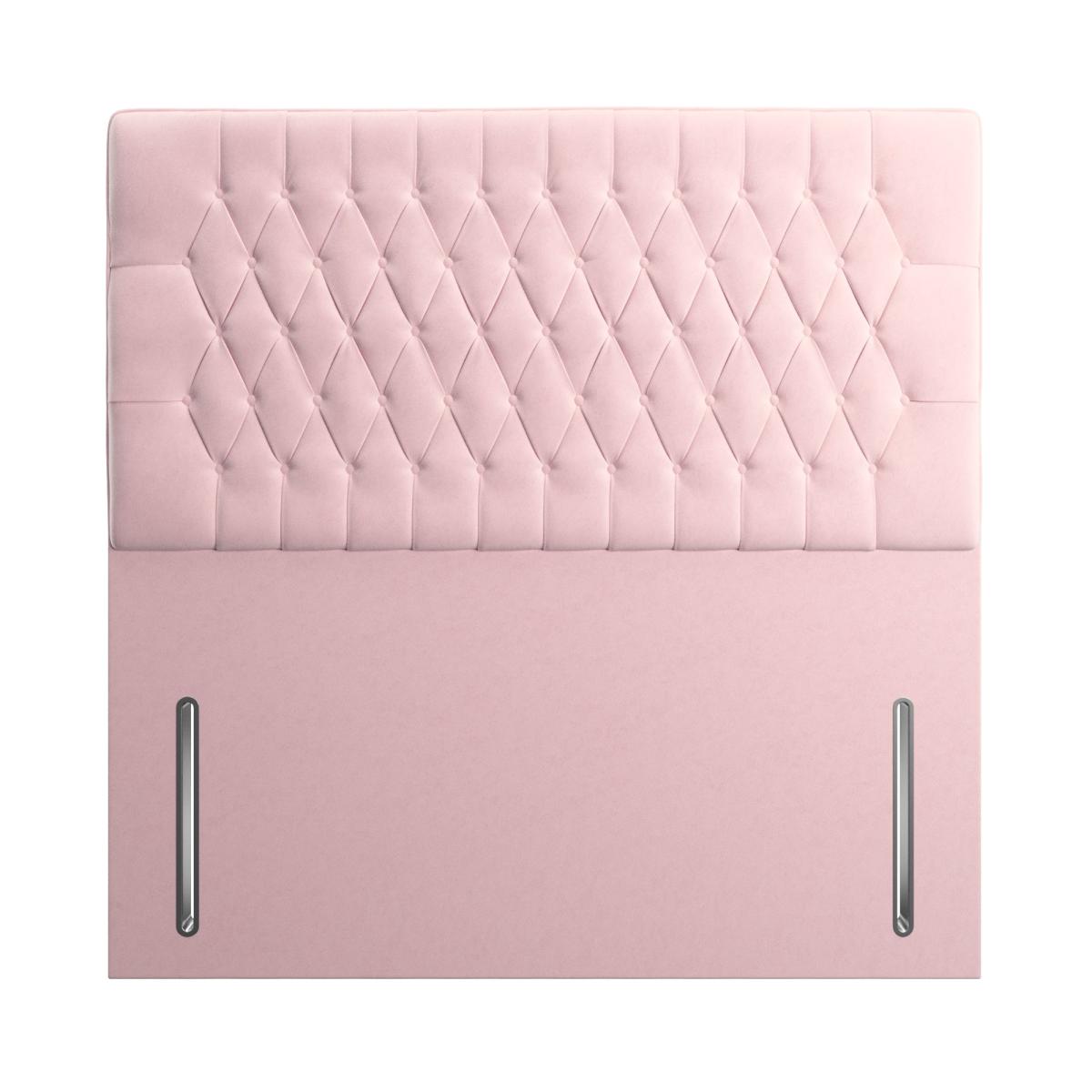 Velvet Chesterfield Headboard Blush – image 3