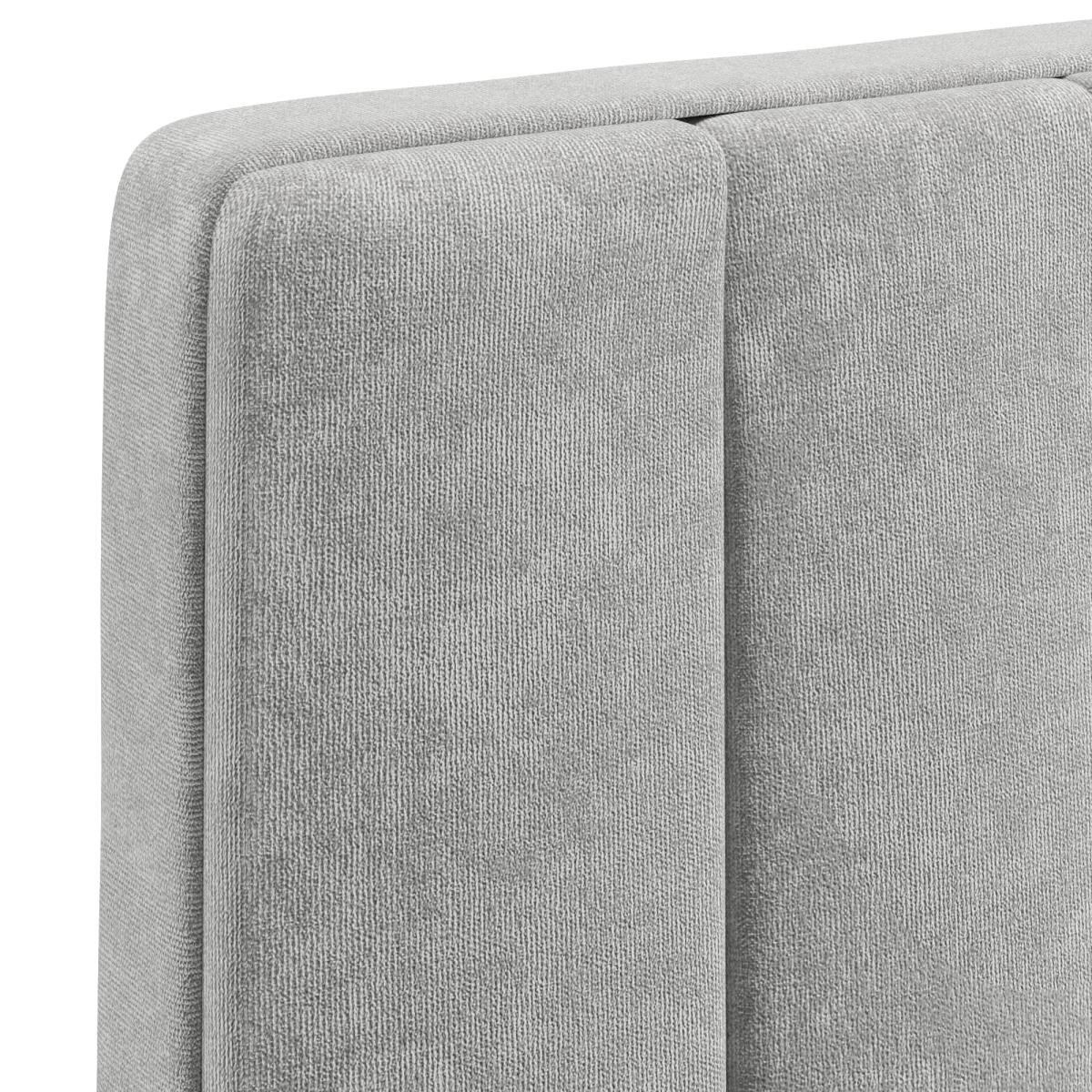 Return - Luxury Tweed Vertical Stripe Headboard, Double Natural – image 4