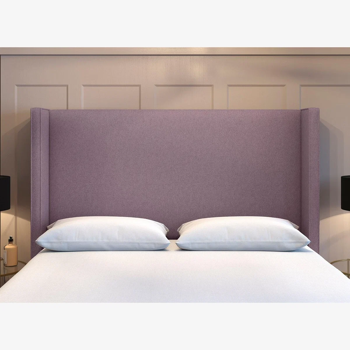 Flaxby Kettlewell Winged Headboard - 3'0 Single - Purple