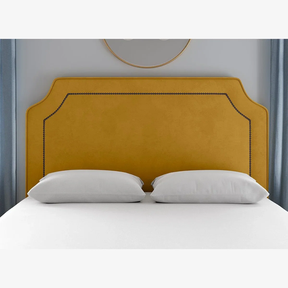 Flaxby Malton Padded Headboard - 6'0 Super King - Gold