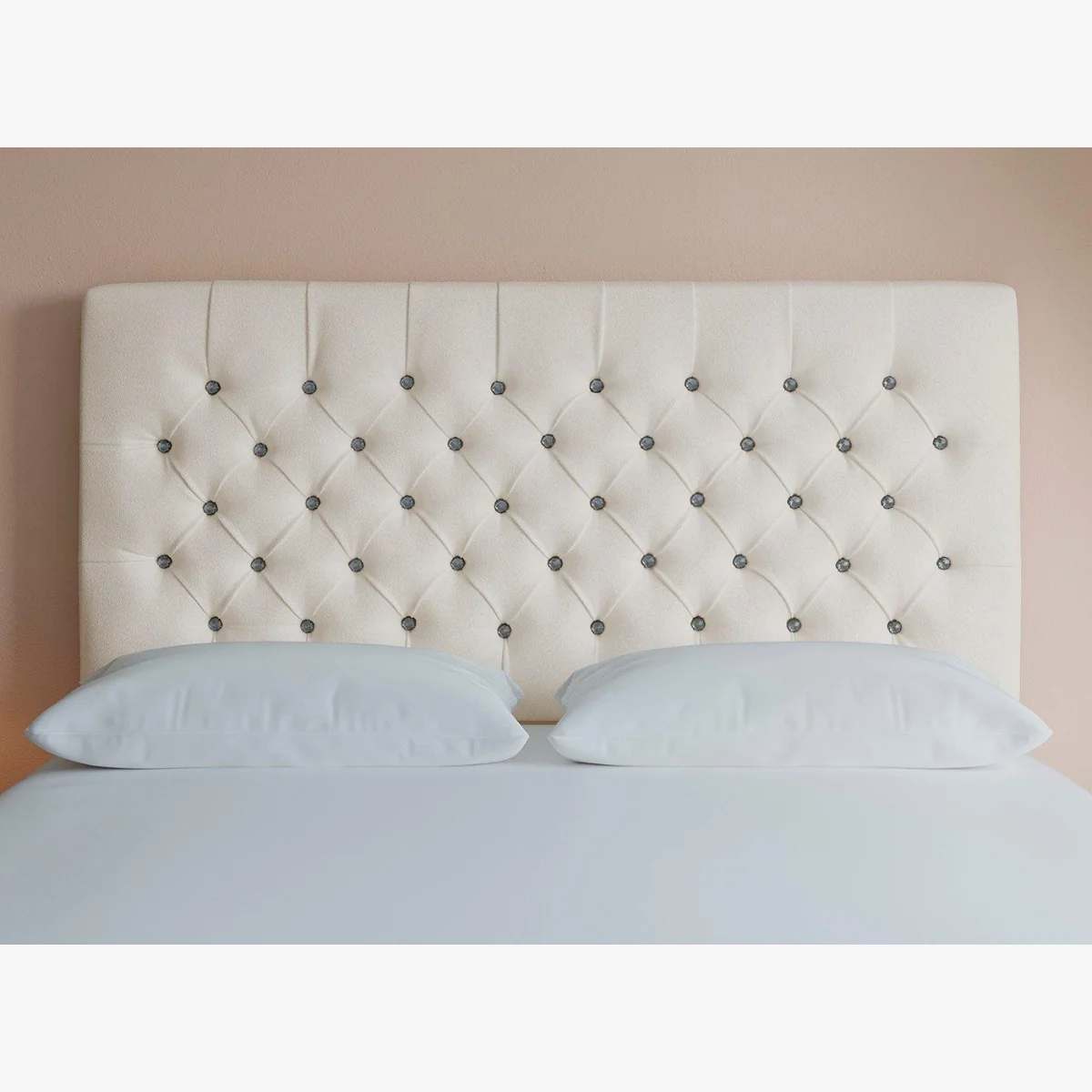 Sleepeezee Messina Headboard - 4'6 Double - Cream