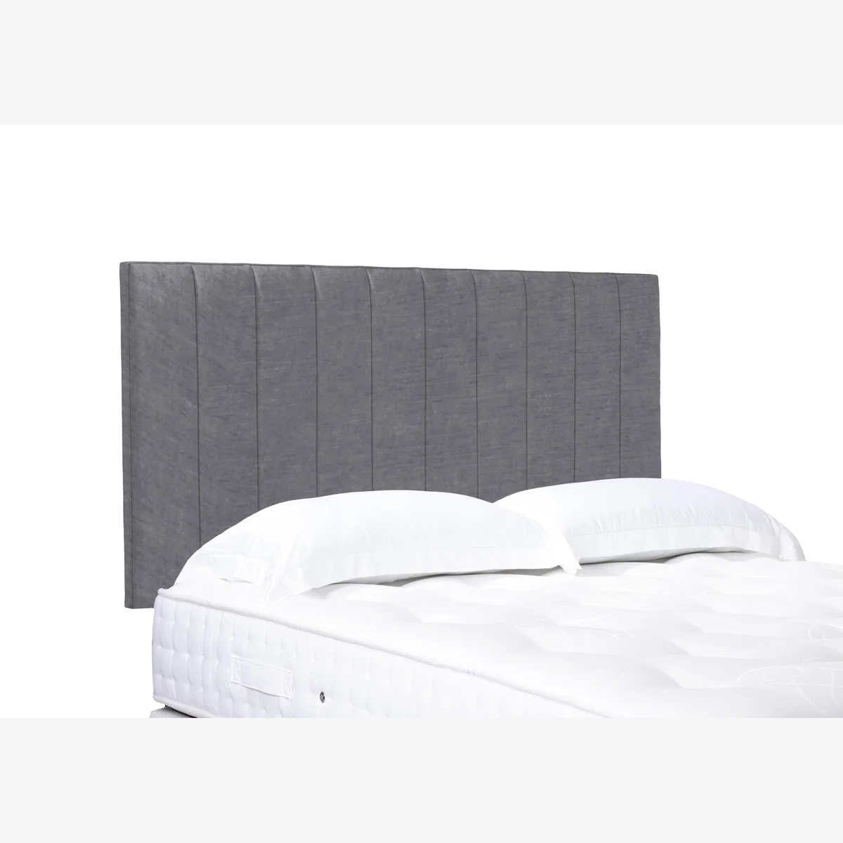 Elyse High Strutted Headboard - Small Double - Aston Steel – image 1