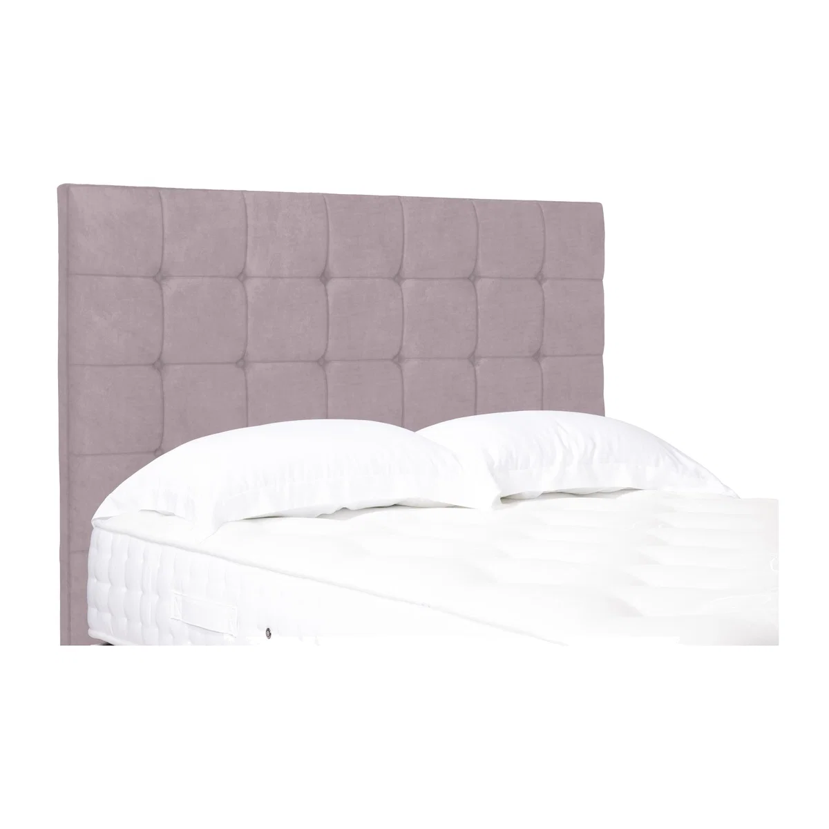 Kaito High Floor Standing Headboard - Small Double - Plush Lilac – image 1