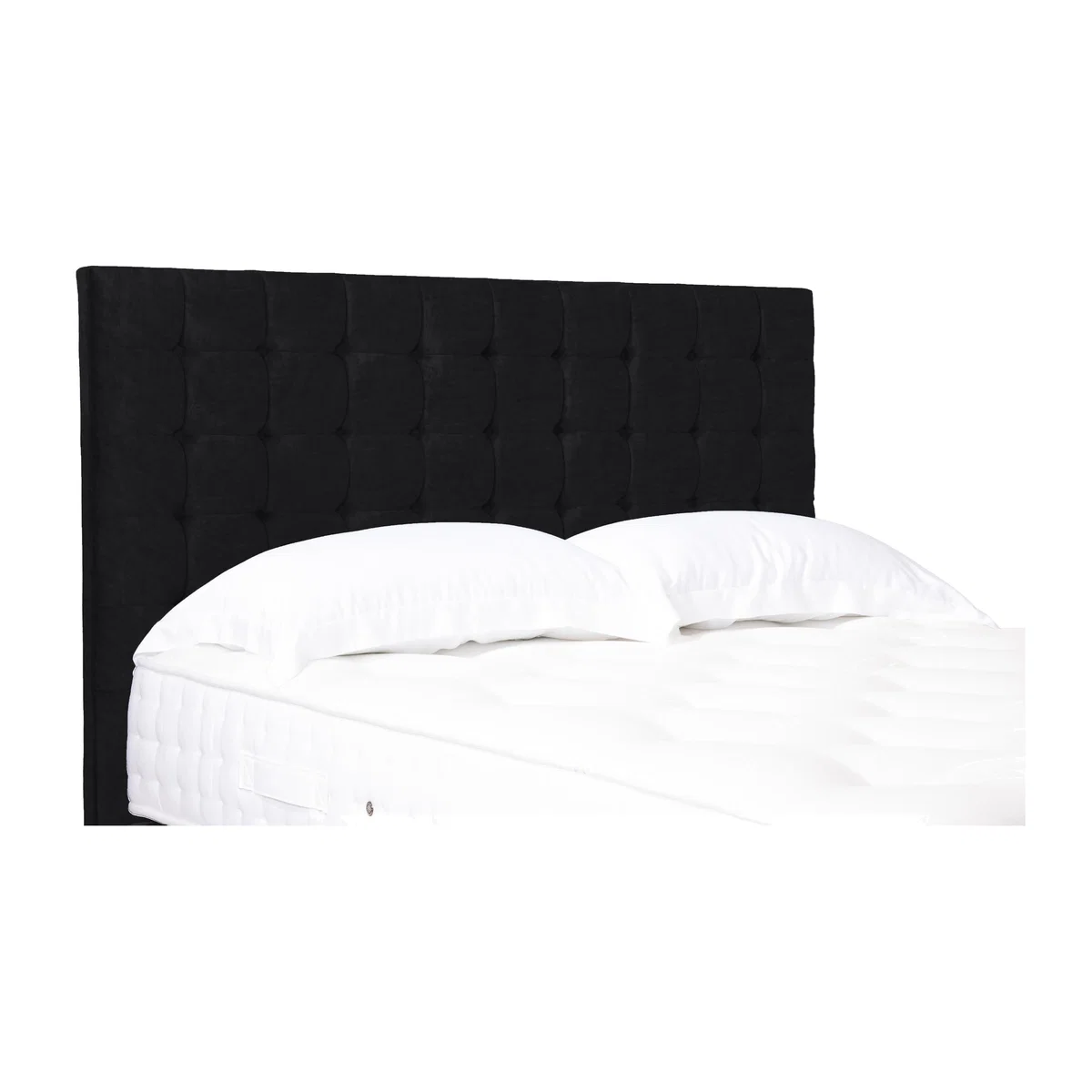 Dot Standard Floor Standing Headboard - Single - Plush Ebony – image 1