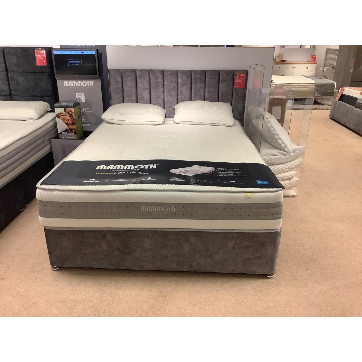 Mammoth - 5’0 Prestige Pocket 2000 2 Drawer Divan Set & Headboard – image 2
