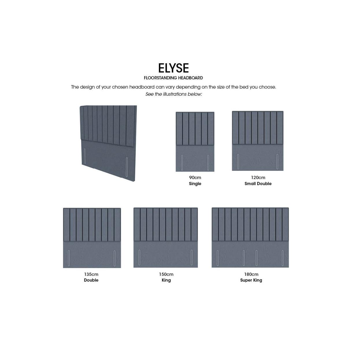 Elyse High Floor Standing Headboard - Super King - Dapple Mink – image 2