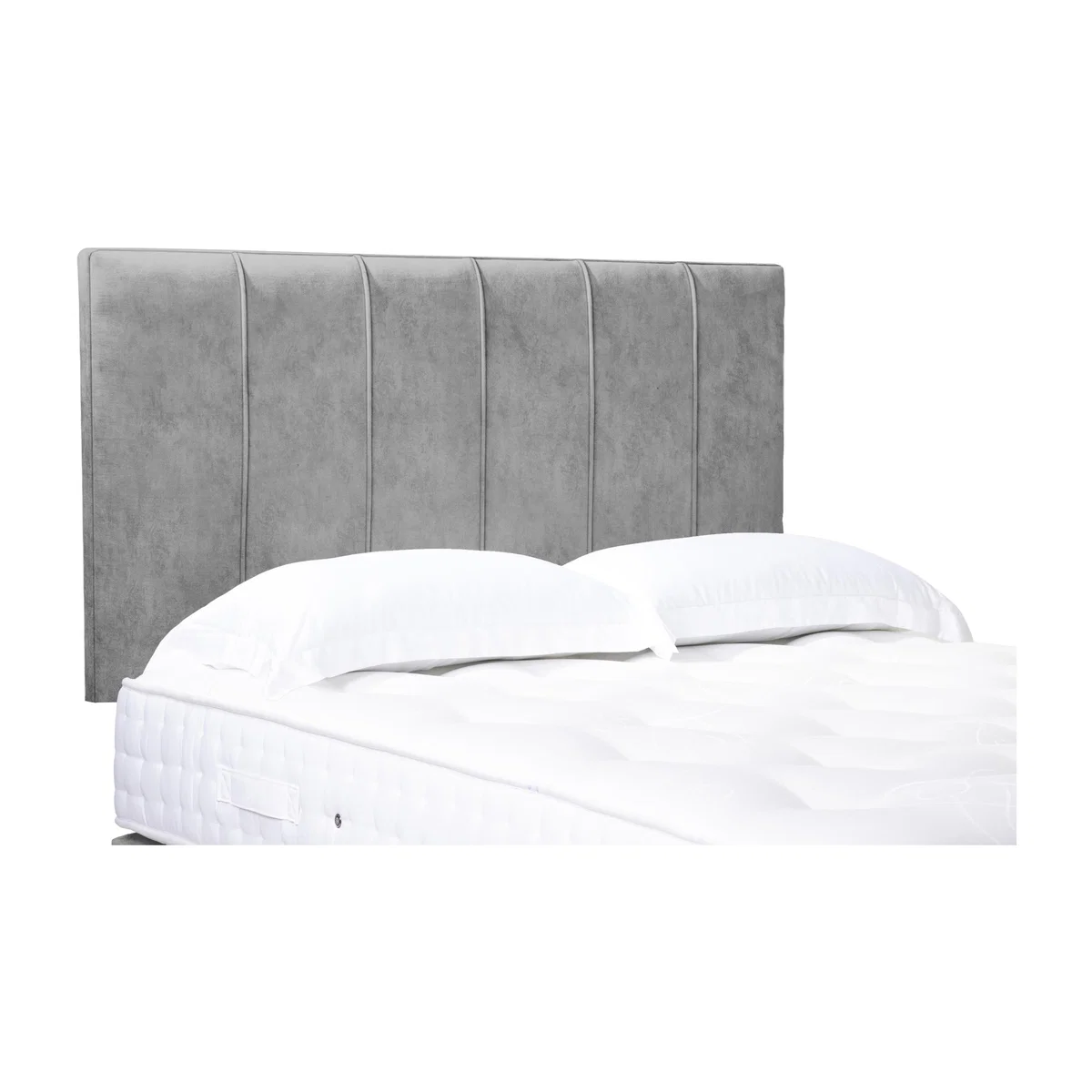 Rhodes High Strutted Headboard - Double - Dapple Sterling – image 1