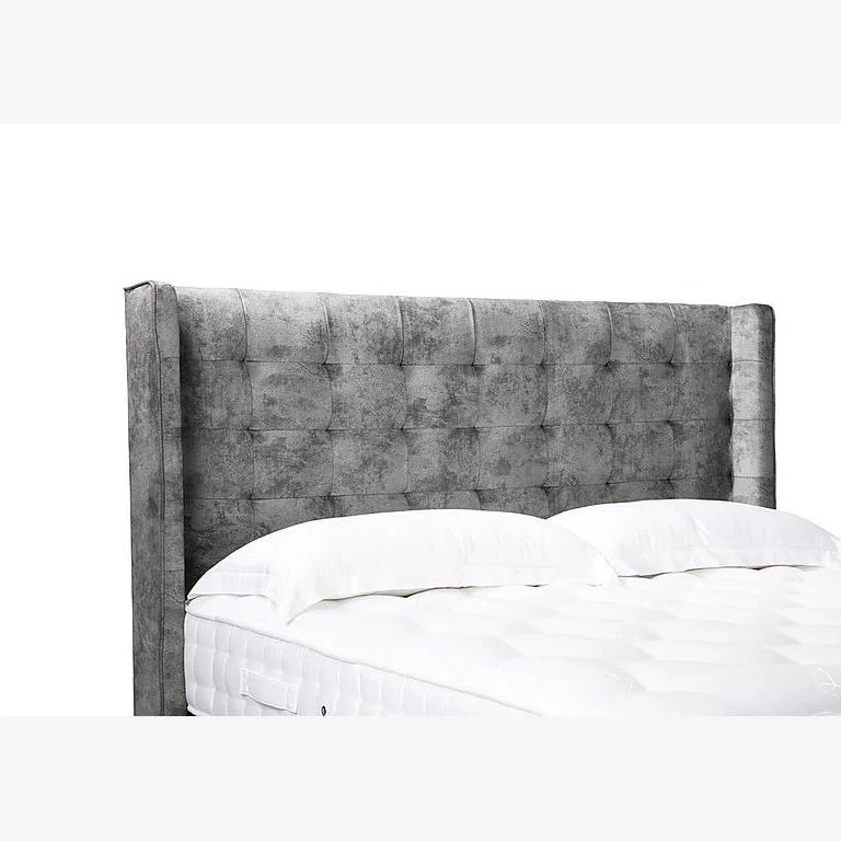 Onyx High Floor Standing Headboard - Small Double - Daytona Pebble – image 1
