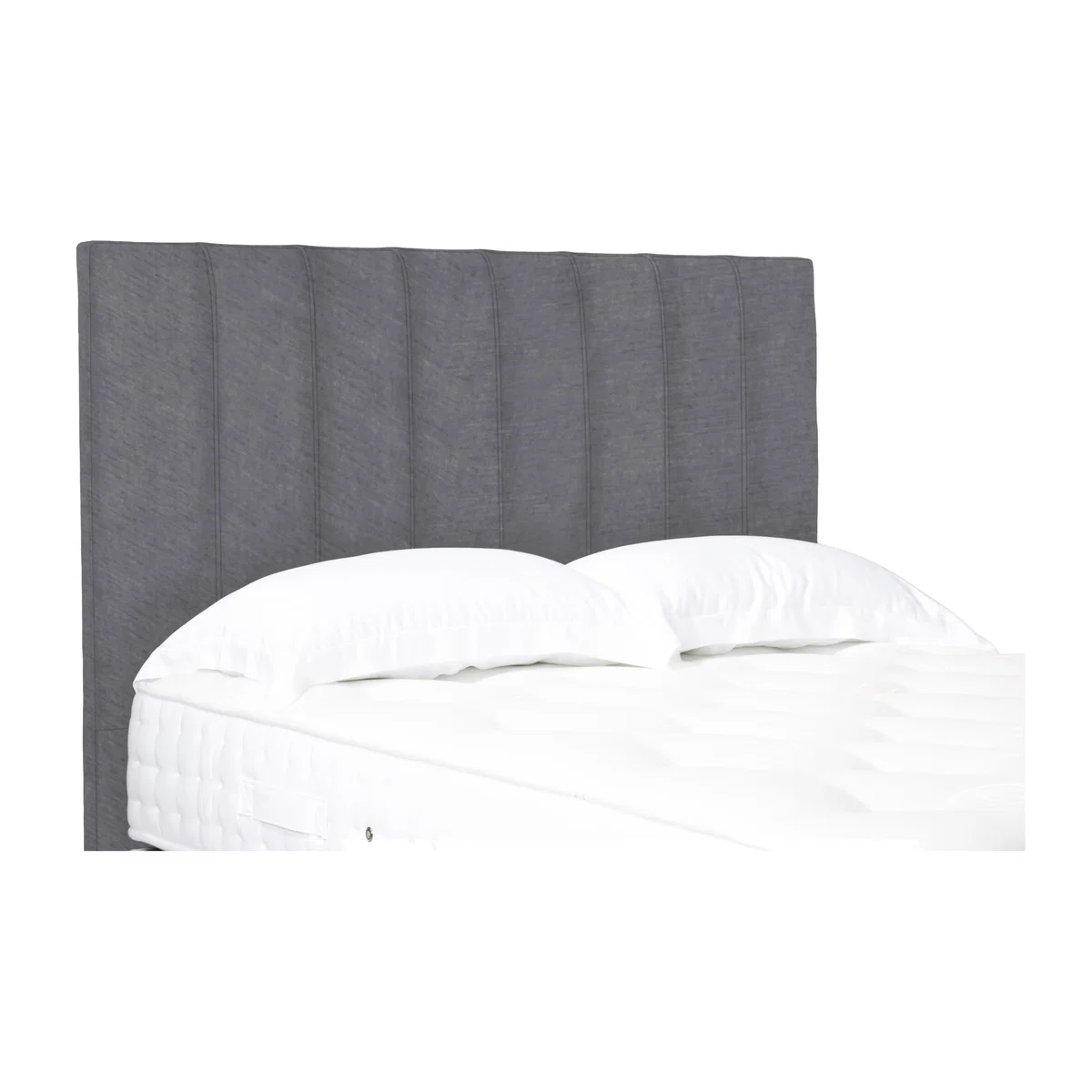 Axel High Floor Standing Headboard - Single - Aston Steel – image 1