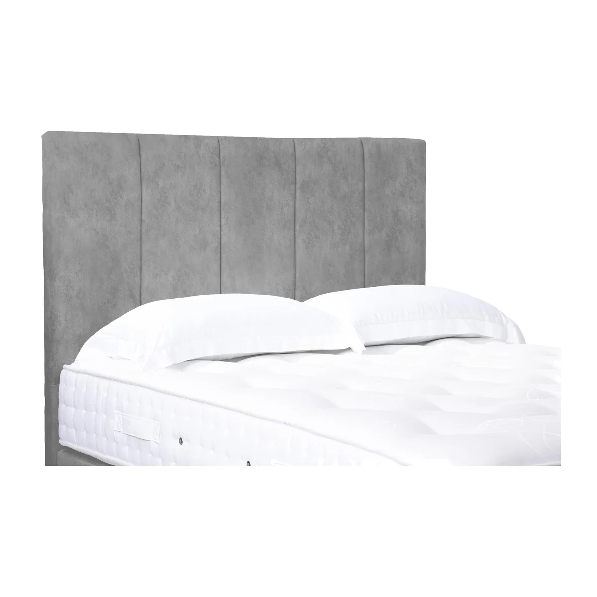 Strata High Floor Standing Headboard - King Size - Dapple Sterling – image 1