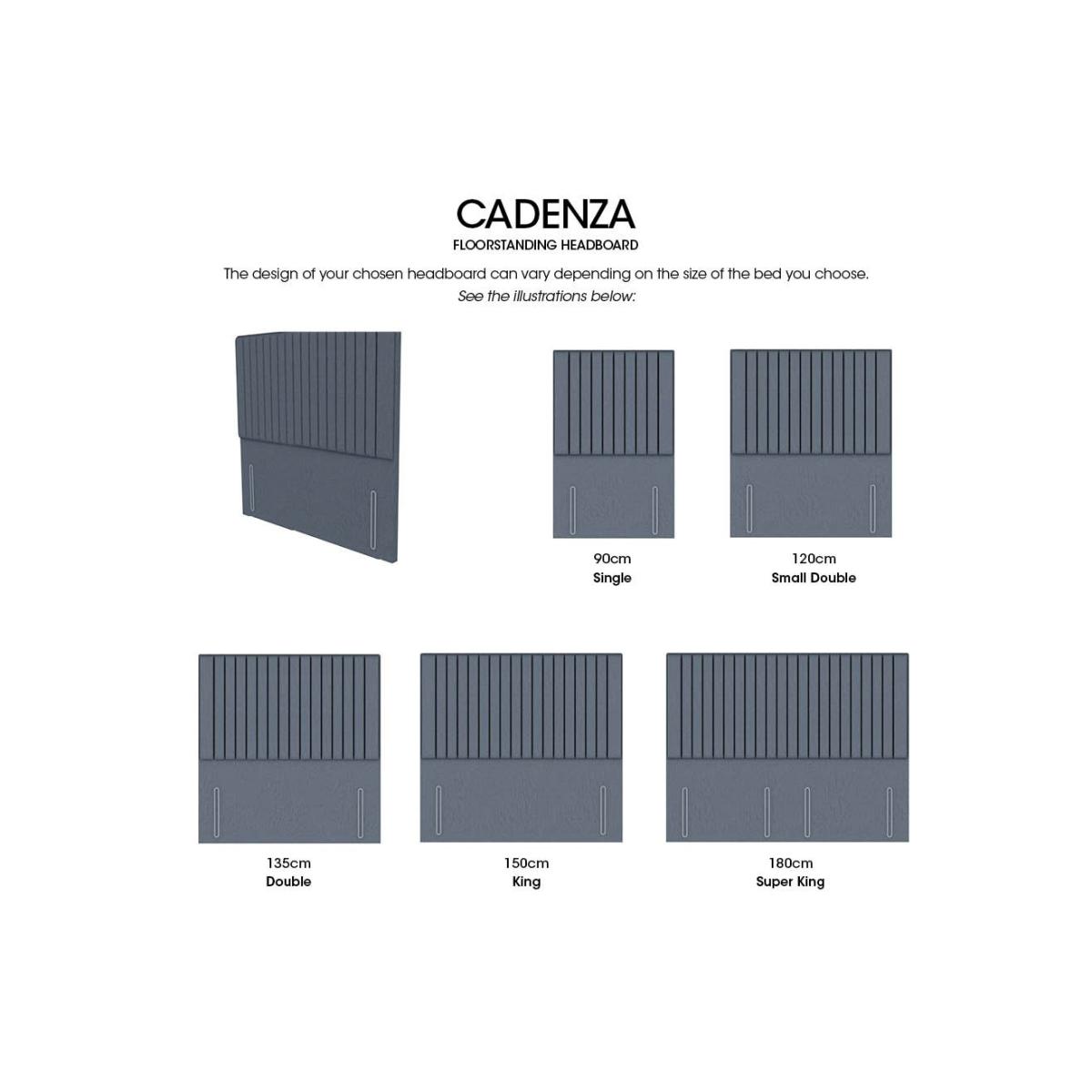 Cadenza High Floor Standing Headboard - Super King - Lace Dolphin – image 3