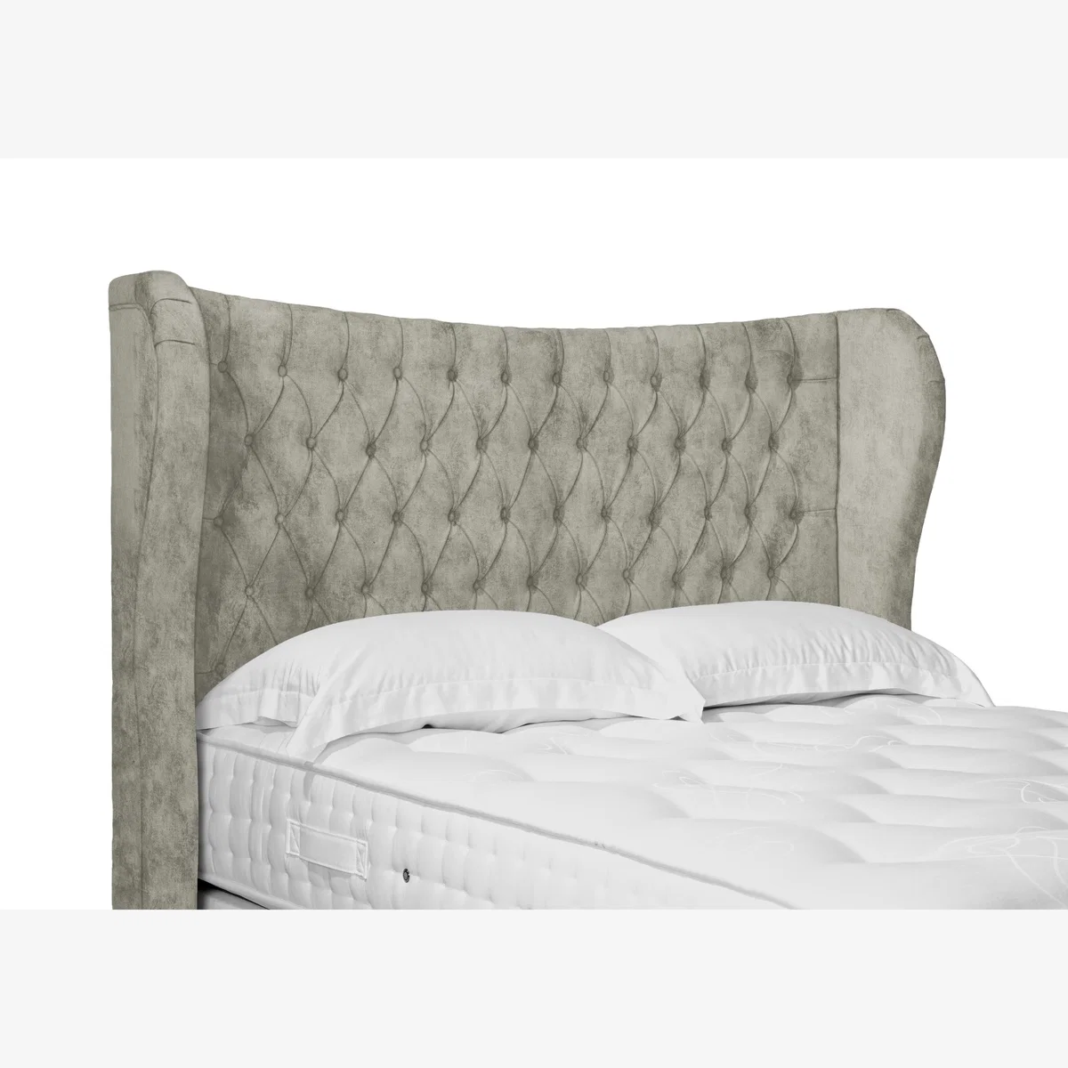 Camber High Floor Standing Headboard - Super King - Dapple Oyster – image 1