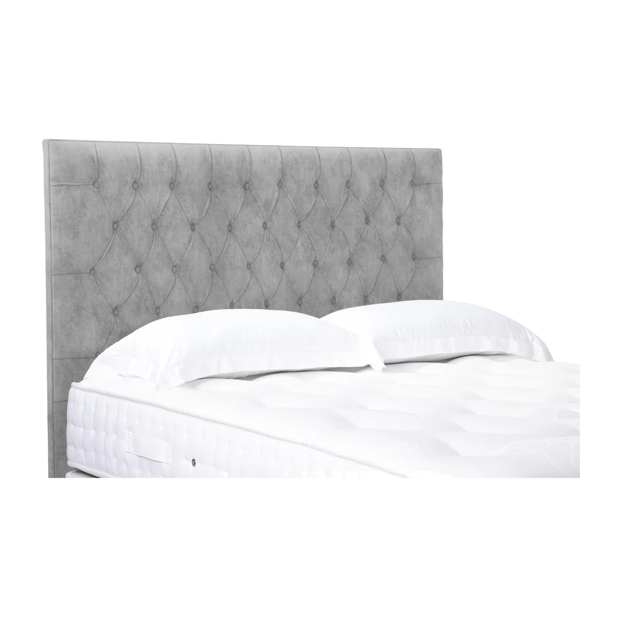 Orton High Floor Standing Headboard - Single - Dapple Sterling – image 1