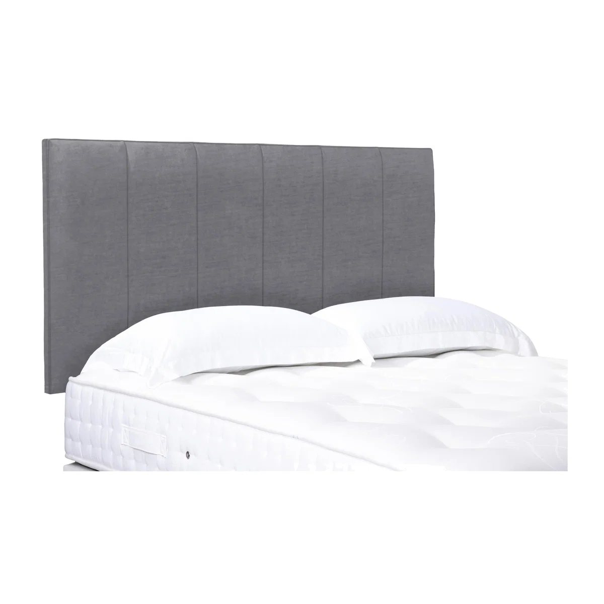 Heyman High Strutted Headboard - Single - Aston Steel – image 1