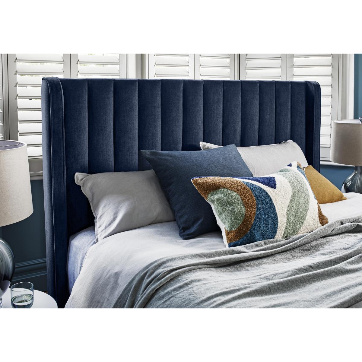 Austin High Floor Standing Headboard - Super King - Dapple Sterling – image 2