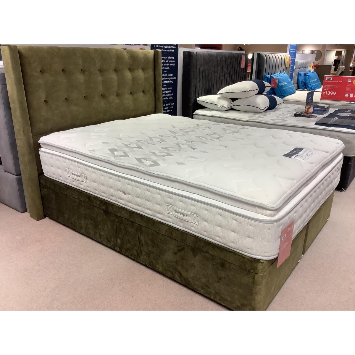 Silentnight - Revitalise 3000 5’ ottoman set & Meadow headboard – image 6