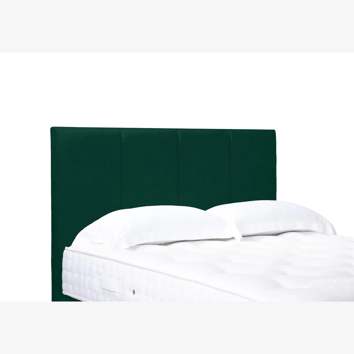 Linear Standard Floor Standing Headboard - Super King - Plush Emerald – image 1