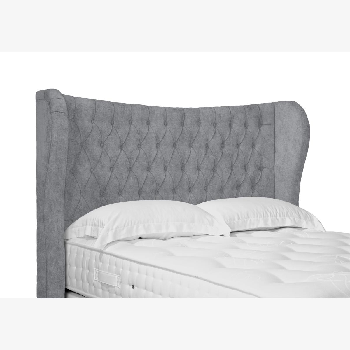 Camber High Floor Standing Headboard - King Size - Simply Zinc – image 1