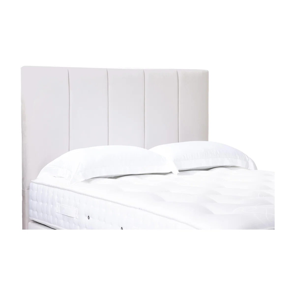 Strata High Floor Standing Headboard - Single - Plush Ecru – image 1