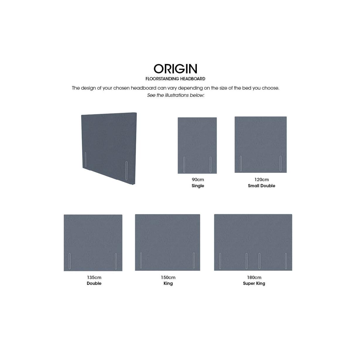 Origin Standard Floor Standing Headboard - Double - Aston Linen – image 2