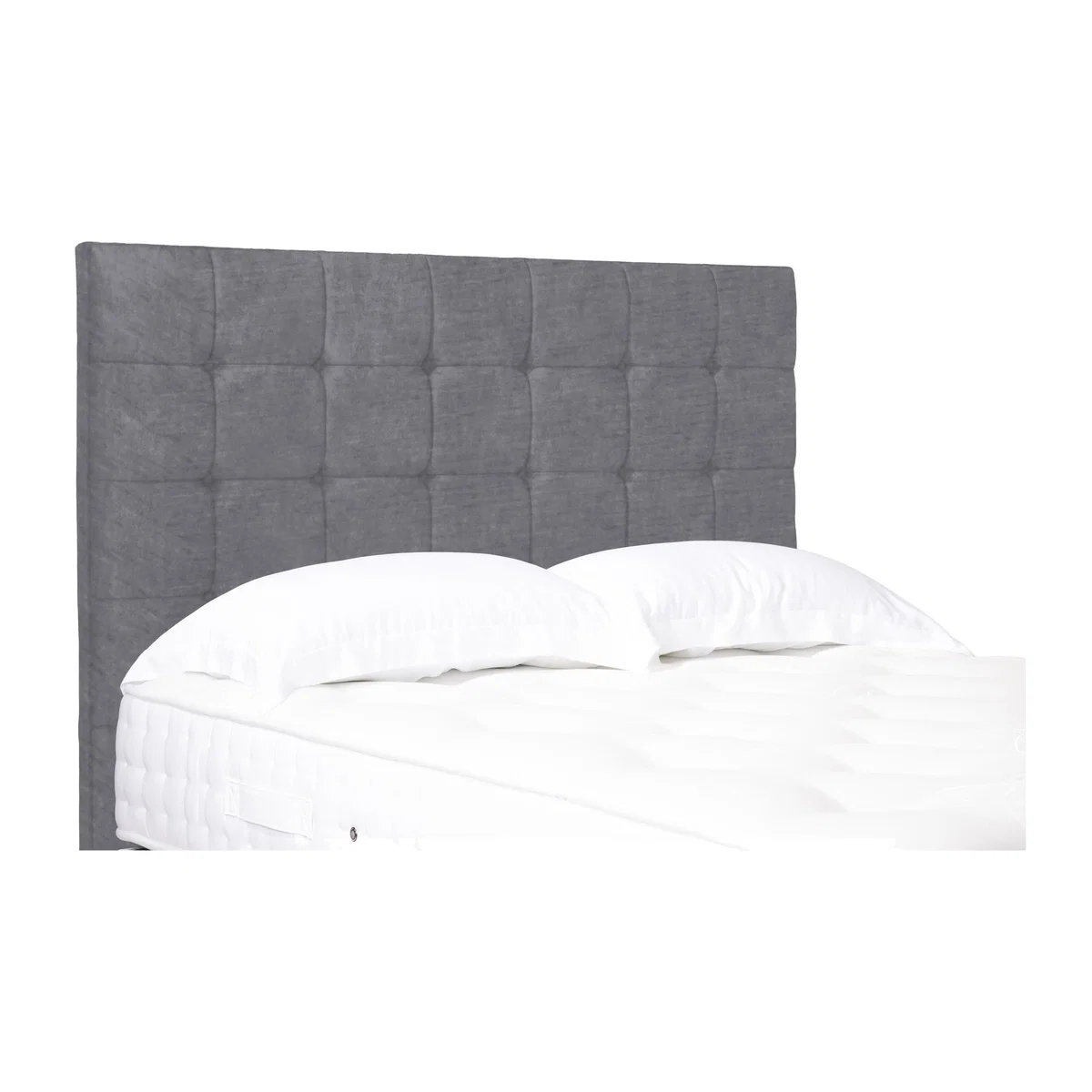 Kaito High Floor Standing Headboard - Single - Aston Steel – image 1