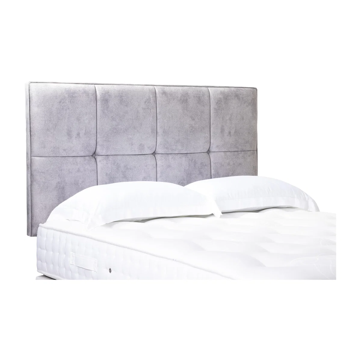 Artisan Collection Reigns High Strutted Headboard - Single - Daytona Silver – image 1