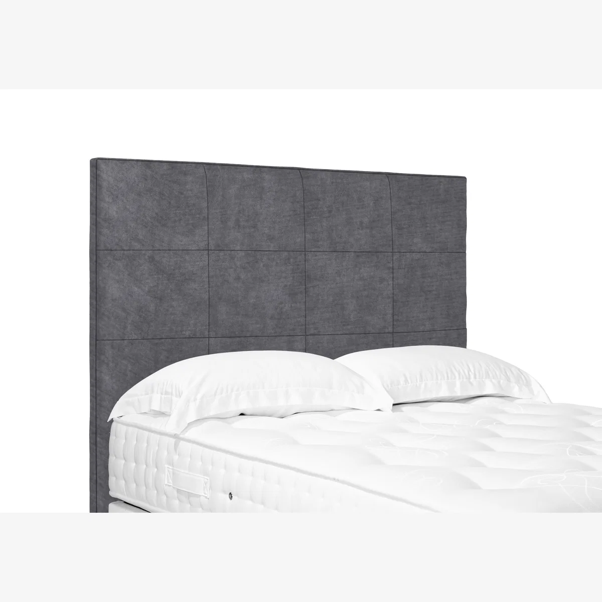 Elwood High Floor Standing Headboard - Single - Aston Steel – image 1