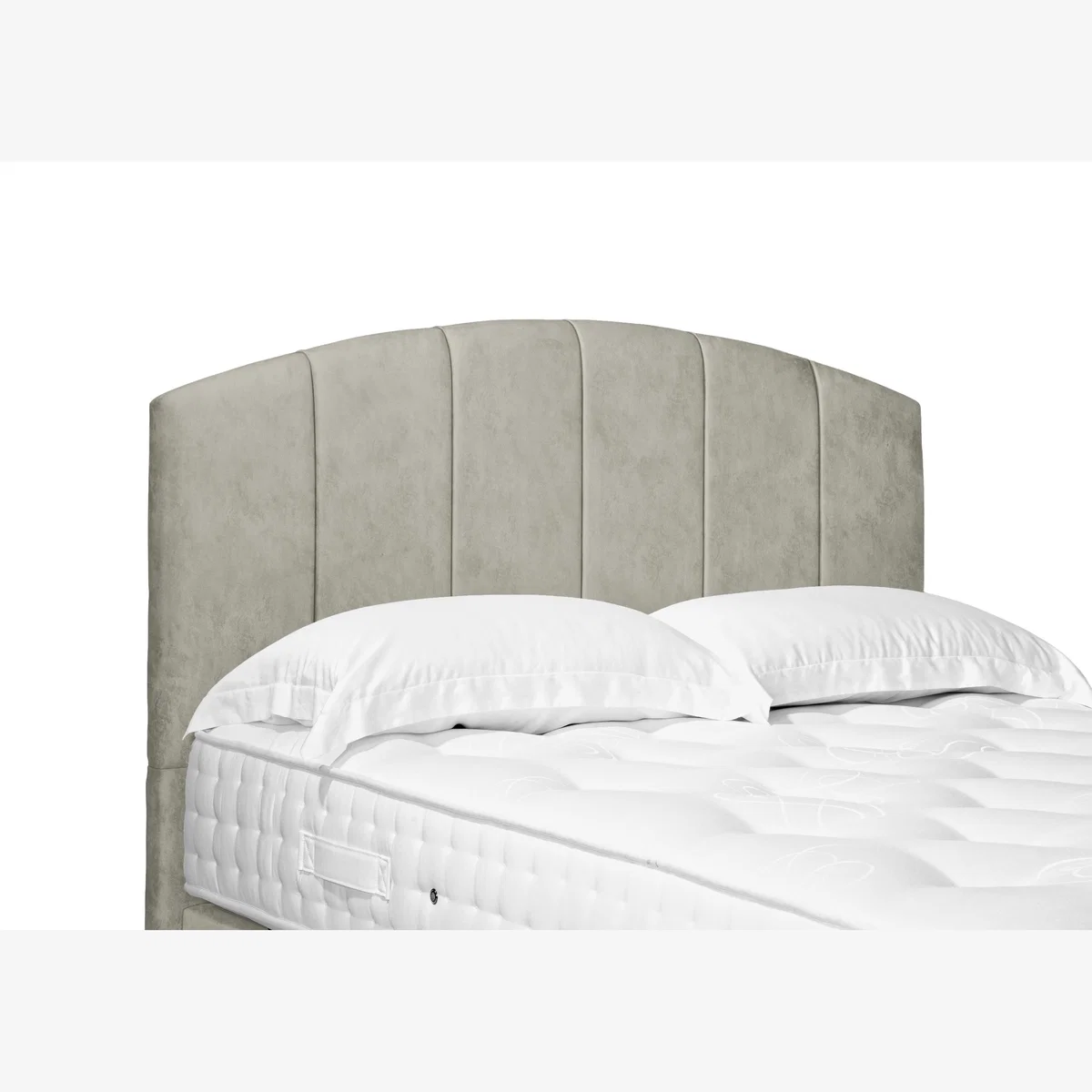 Bow Standard Floor Standing Headboard - Single - Dapple Oyster – image 1