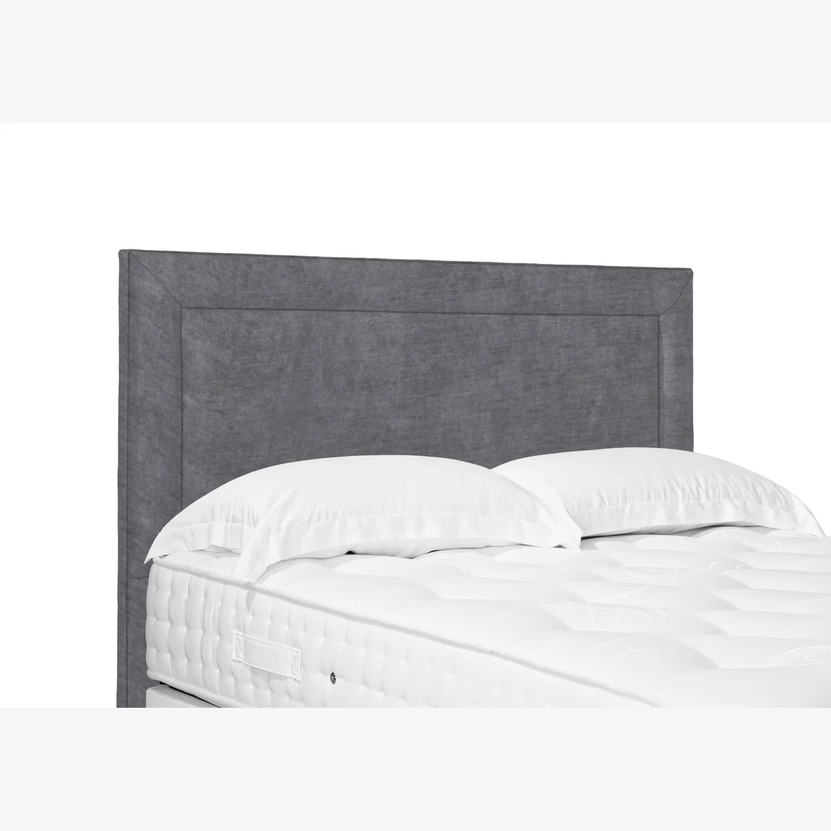 Foley Standard Floor Standing Headboard - Super King - Aston Steel – image 1