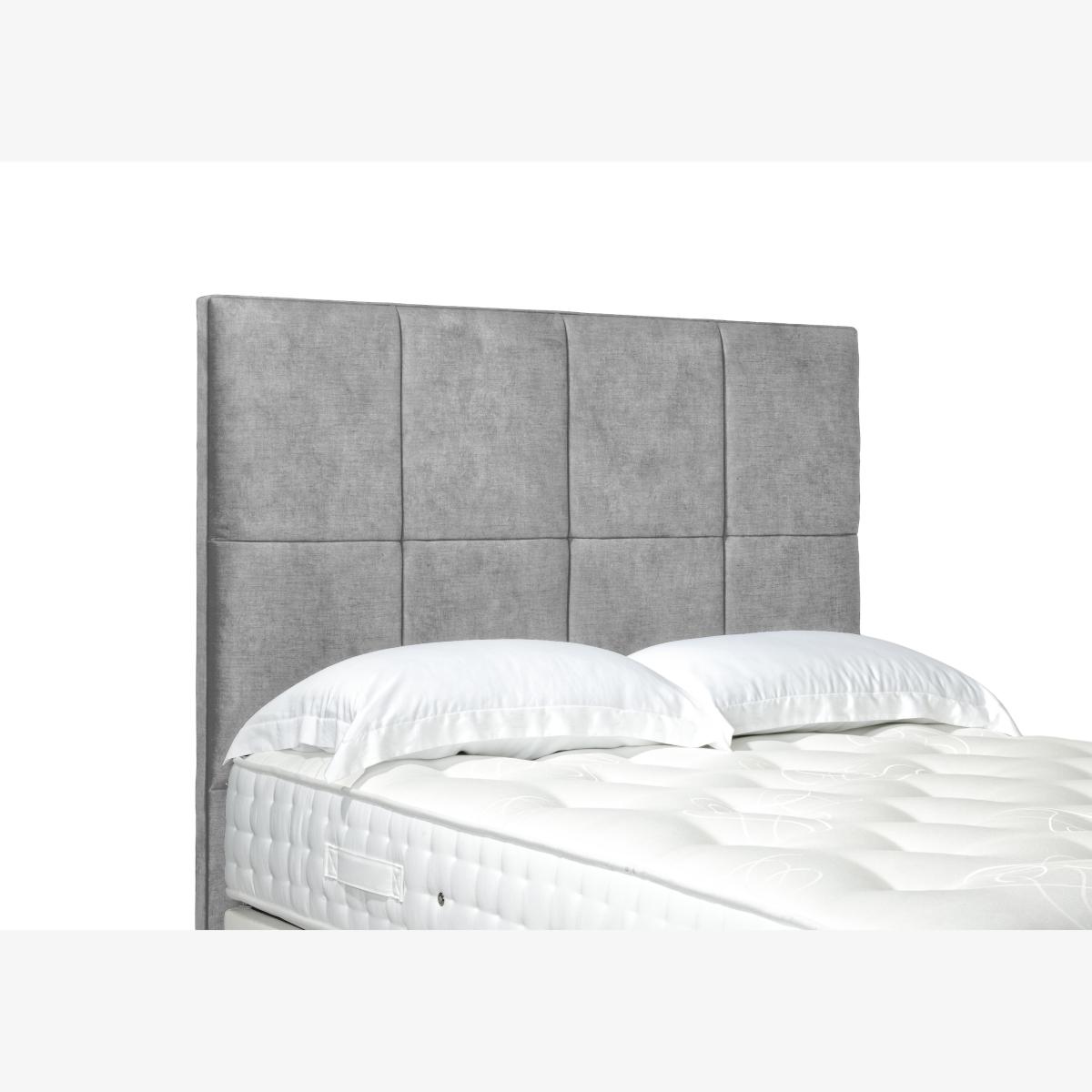 Titan High Floor Standing Headboard - King Size - Dapple Sterling – image 1
