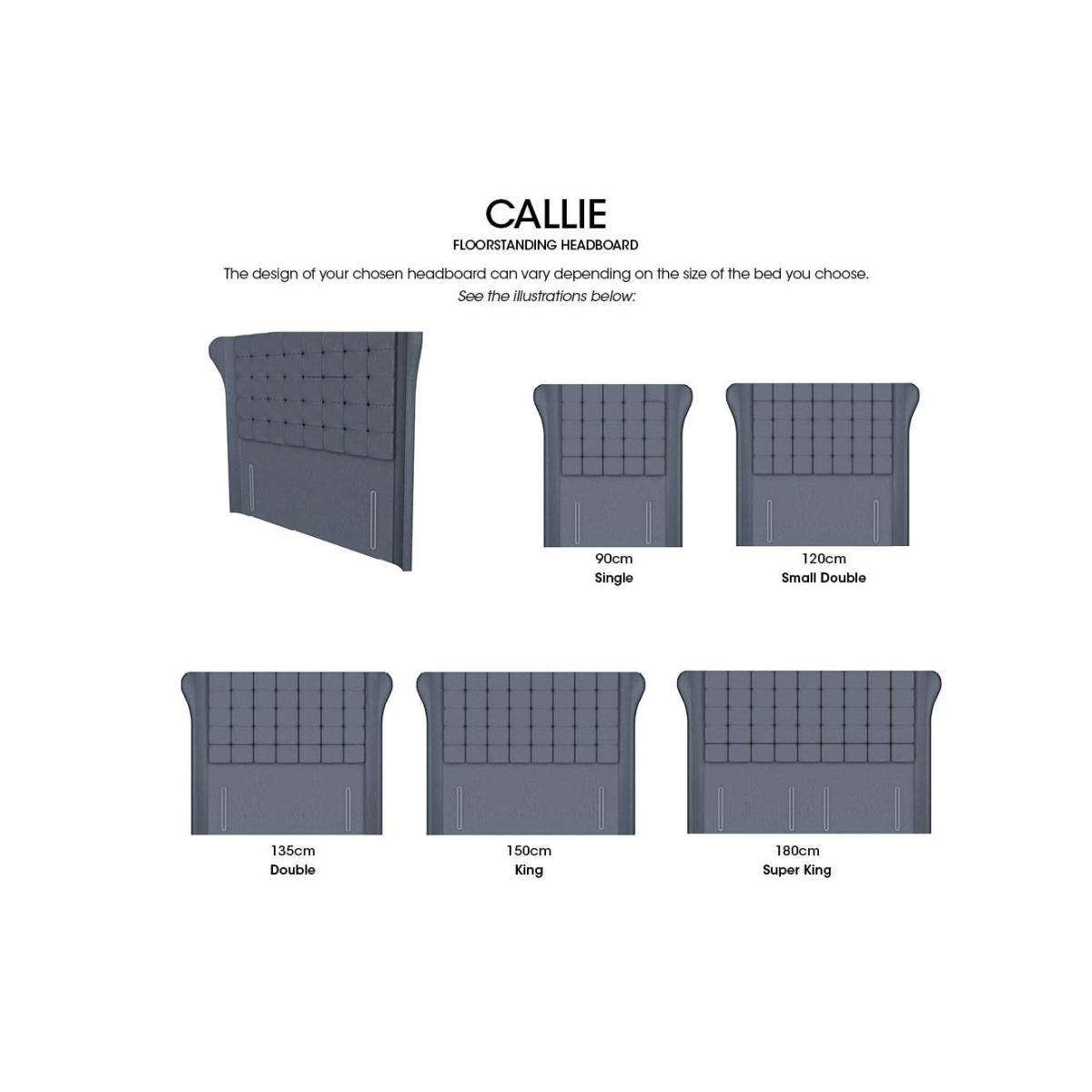 Callie High Floor Standing Headboard - King Size - Dapple Mink – image 3