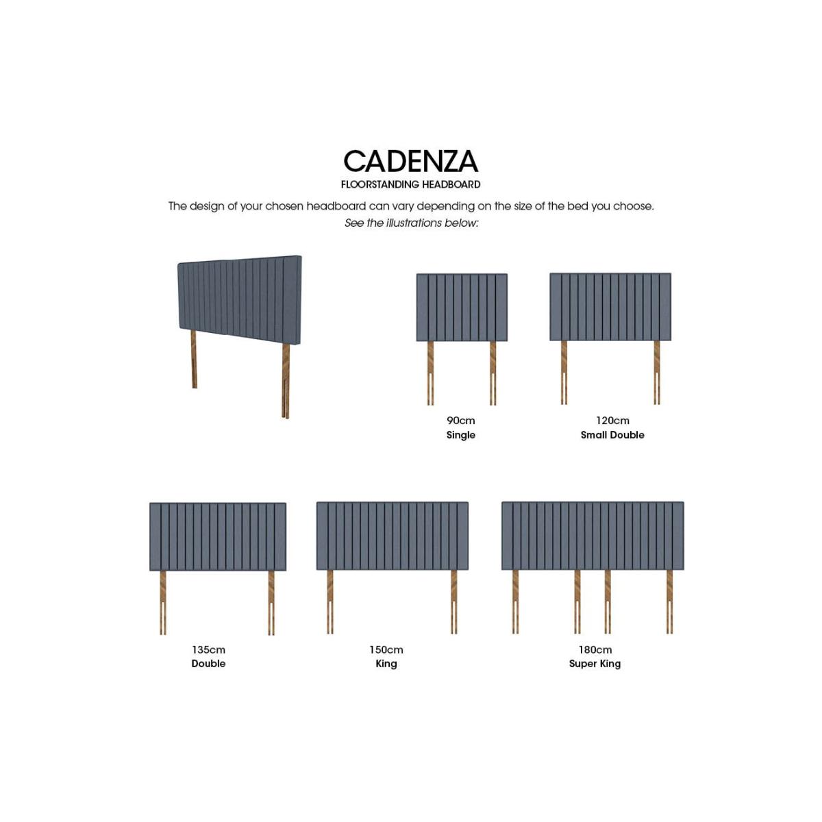 Cadenza High Strutted Headboard - Double - Warm Onyx – image 2