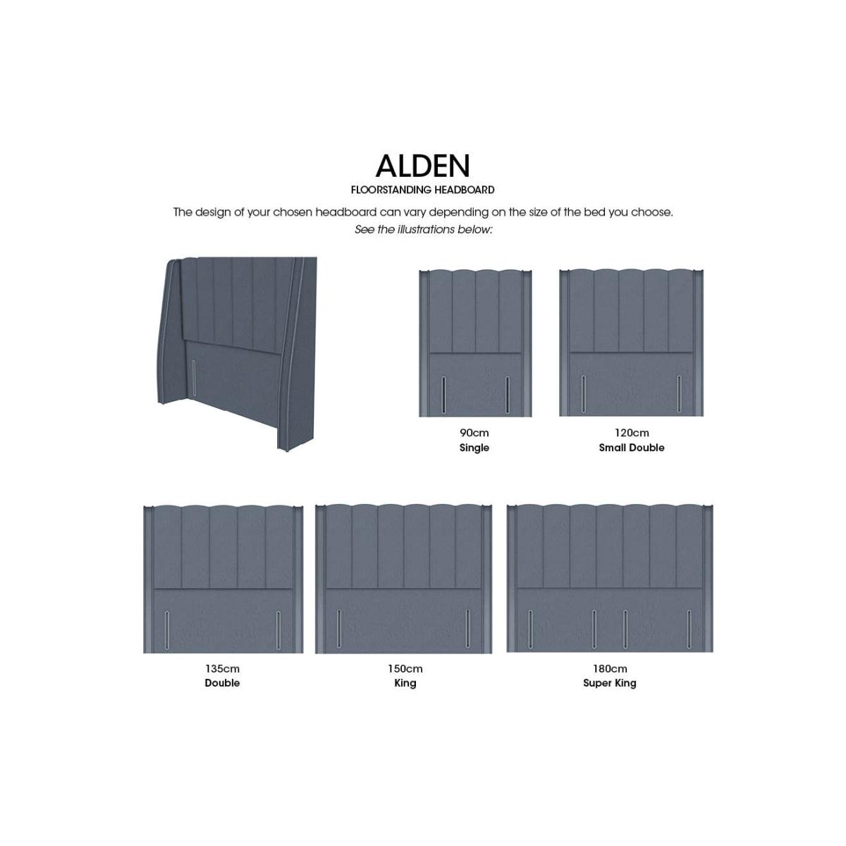 Alden High Floor Standing Headboard - Double - Dapple Oyster – image 2