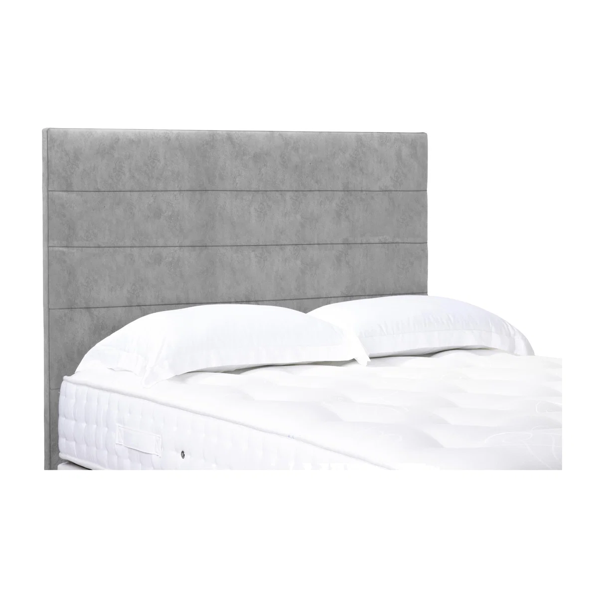 Natsu High Floor Standing Headboard - Double - Dapple Sterling – image 1